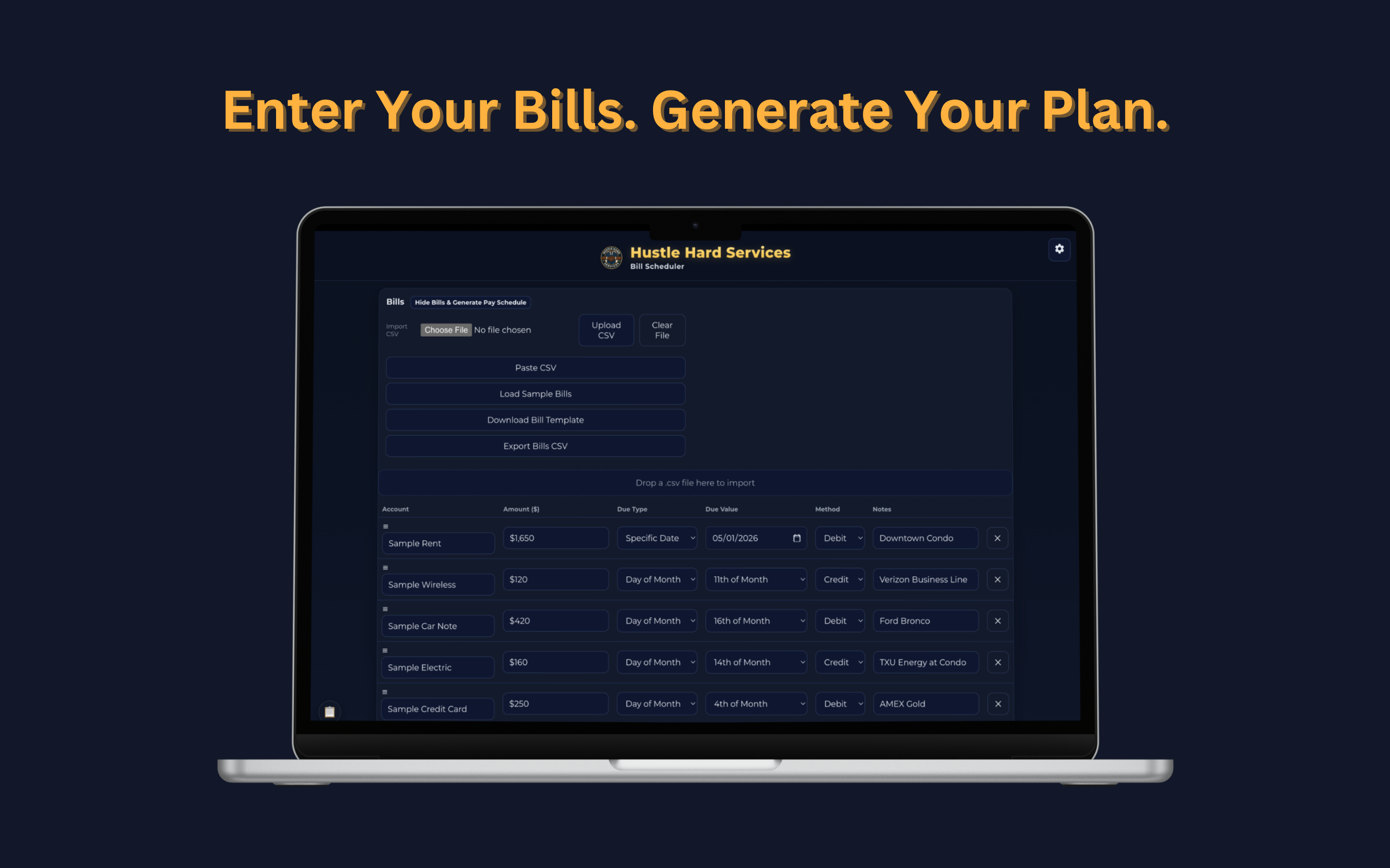 HHS Bill Scheduler screenshot 4