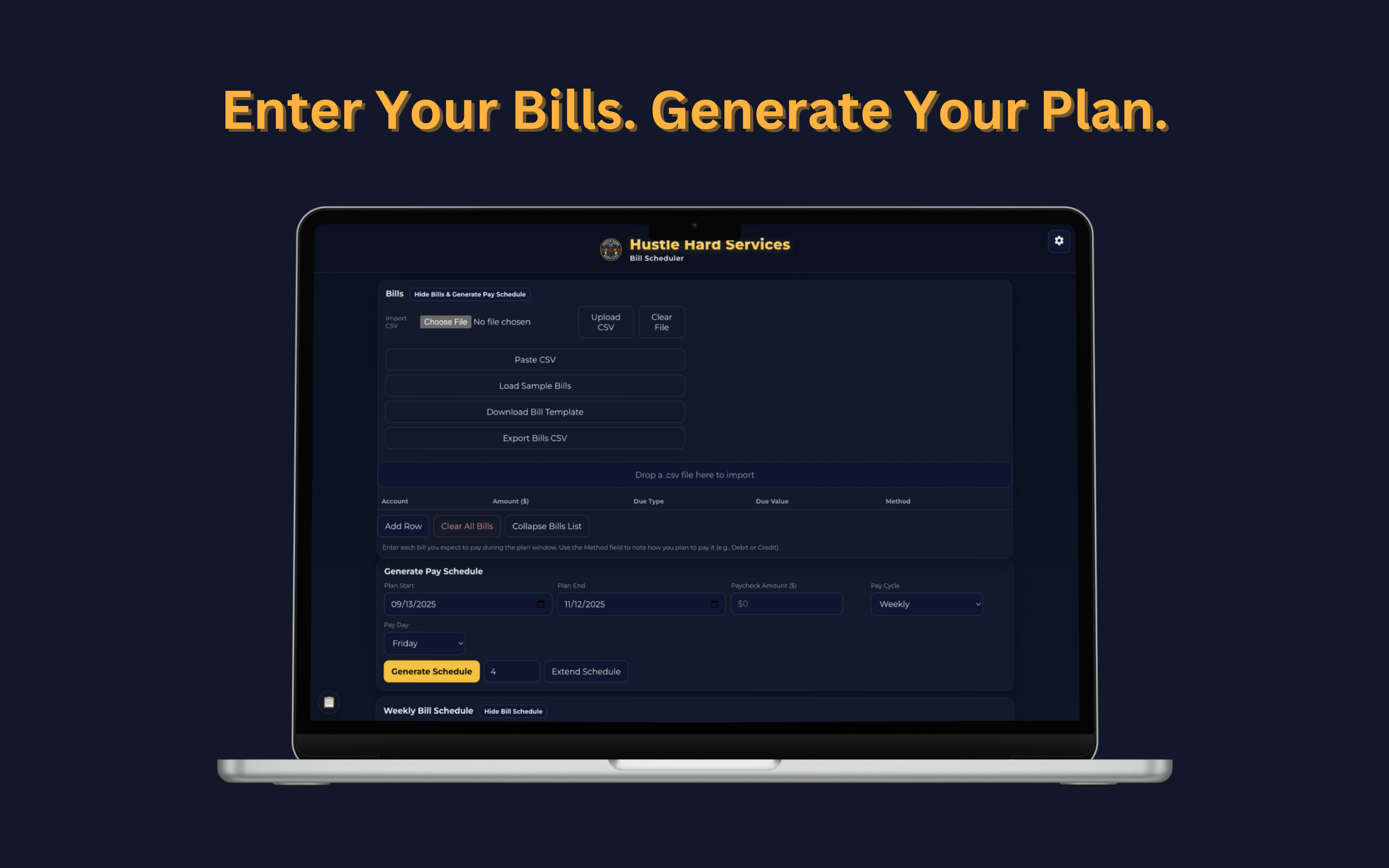 HHS Bill Scheduler screenshot 4