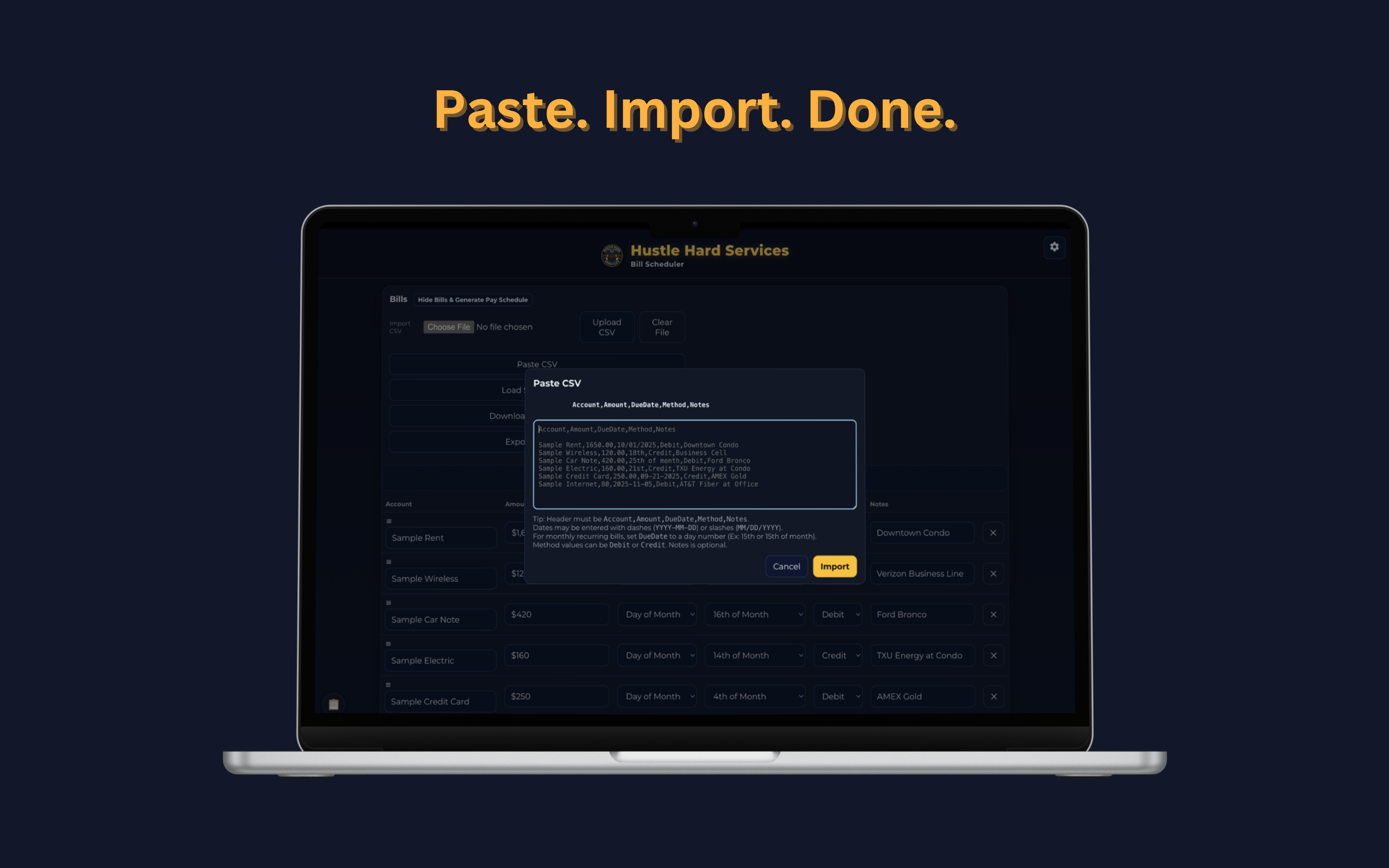 HHS Bill Scheduler screenshot 6